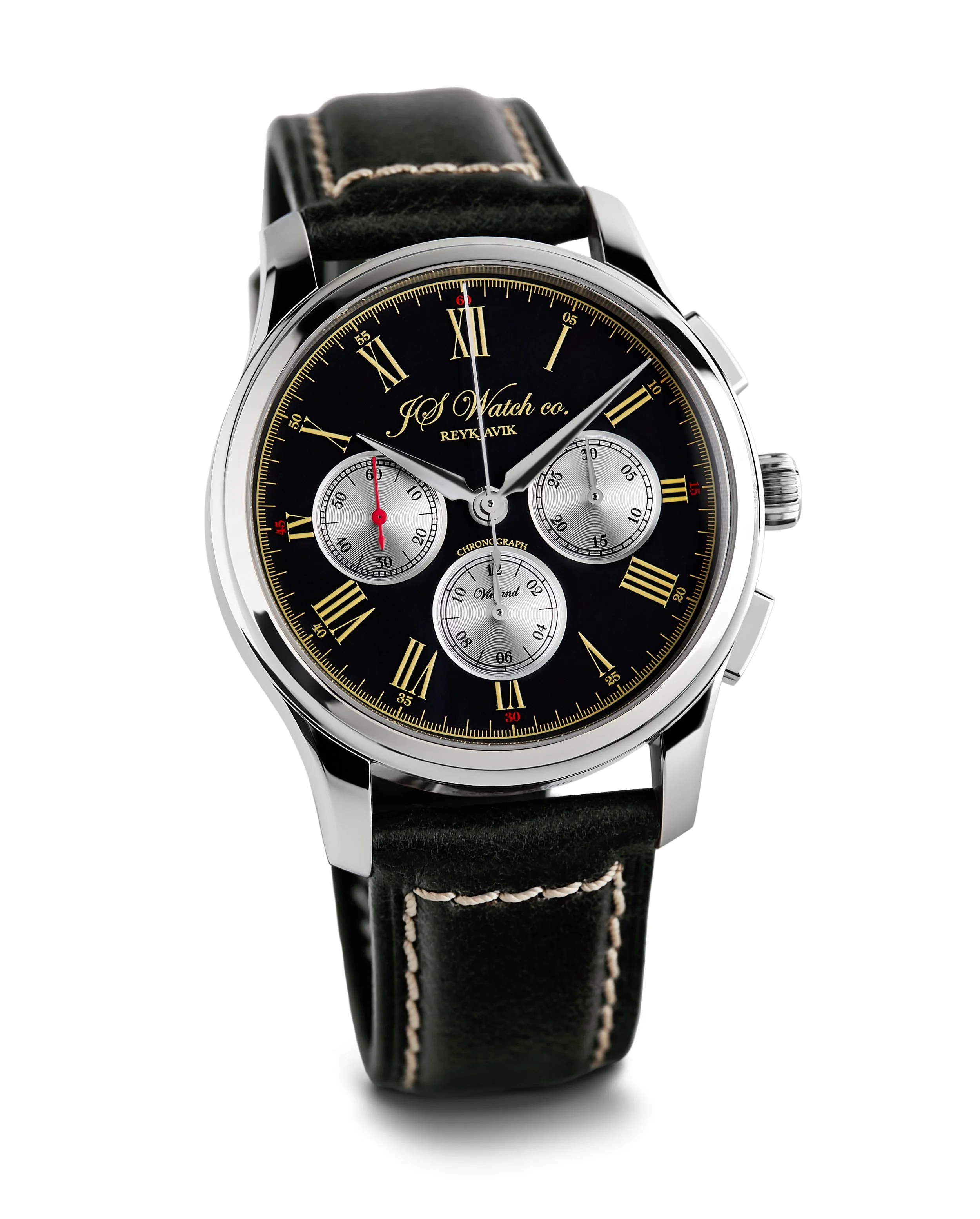 JS Watch Company Reykjavik — Vínland Chronograph Classic - Black